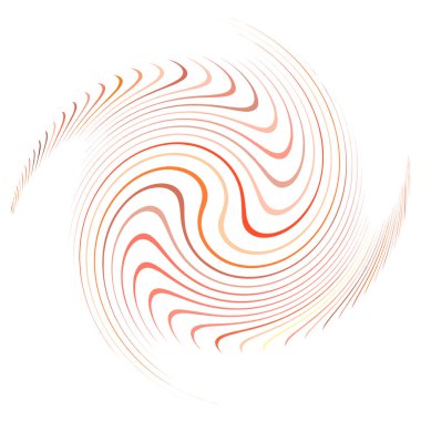 Monokrom döngüsel, döngüsel eşmerkezli halkalar. Dönen sarmal, girdap, girdap. soyut dairesel, dairesel döngü şekli, öge