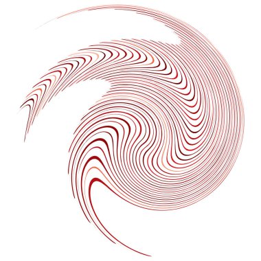 Monokrom döngüsel, döngüsel eşmerkezli halkalar. Dönen sarmal, girdap, girdap. soyut dairesel, dairesel döngü şekli, öge