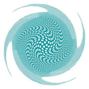 Tek renkli, tek renkli kıvrımlı, kıvrımlı. Döndürme, döndürme, sarmal çarpıtma şeklinde. Helix, volta ve sicim tasarım elementi