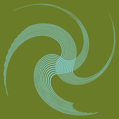 duoton kıvırcık, bobin, kıvrım volt şekli. sicim girdabı eşmerkezli, dairesel, ışık saçan, dairesel, daireler çizerek dönen moda