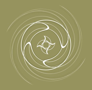 Beyaz sarmal, sarmal, kıvrımlı ve kıvrımlı şekilli. spiral, çevirme, girdap çizimi. Tek renk, tek renk arkaplan, arkaplan üzerine sicim tasarımı. Sarmal, volta