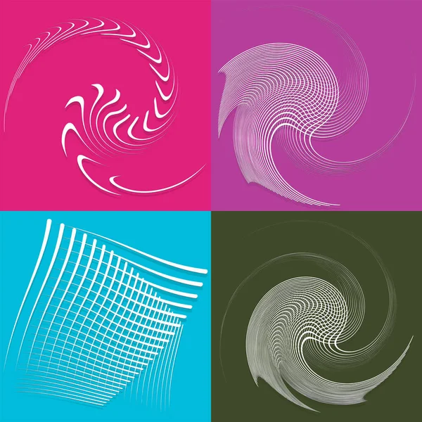 Beyaz sarmal, sarmal, kıvrık ve kıvrımlı şekiller. spiral, çevirme, girdap çizimi. Sicim tasarımı elementleri tek renk, tek renkli arkaplan, arka plan. Sarmal, volta takımı.