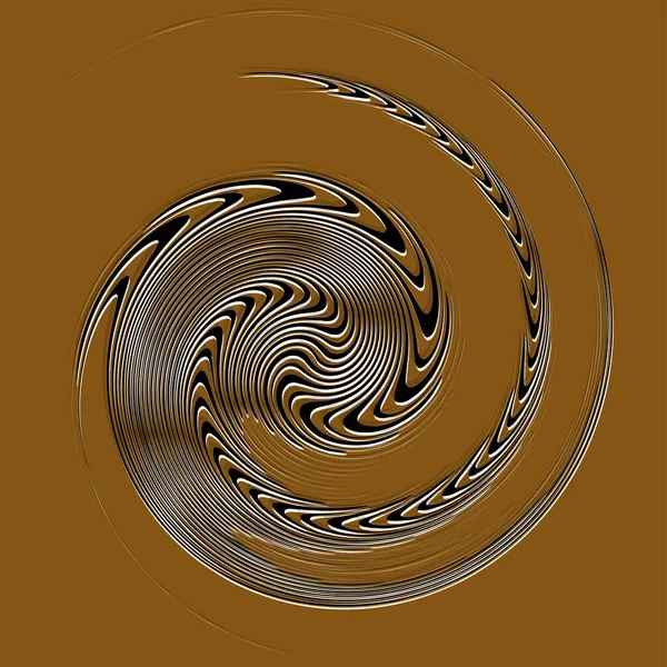 Forme Hélicoïdale Blanche Spirale Bouclée Bouclée Spirale Tourbillon Tourbillon Illustration — Image vectorielle