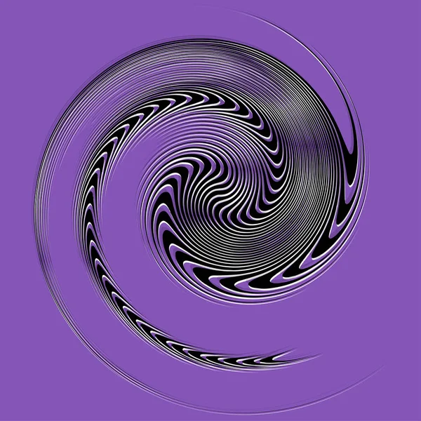 Hélice Blanca Espiral Rizado Forma Rizada Espiral Giro Remolino Ilustración — Vector de stock