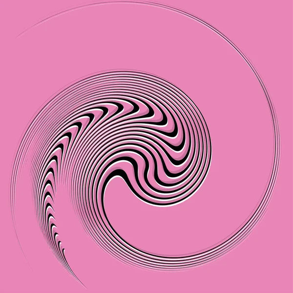 Wit Spiraalvormig Spiraalvormig Krullend Krullend Spiraal Draaikolk Draaikolk Illustratie Twine — Stockvector