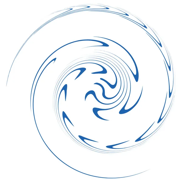 Jednobarevné Jednobarevné Točení Víření Tvar Rotací Rotací Spirálovitou Deformací Helix — Stockový vektor