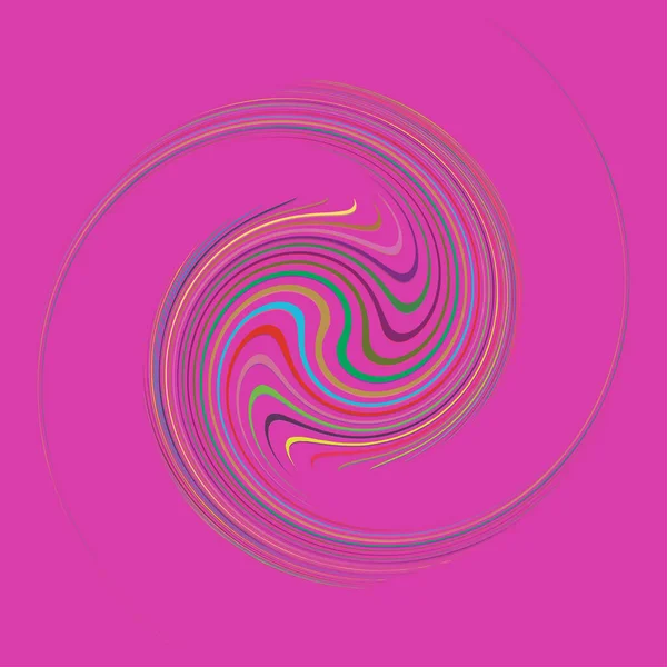 Moucheté Enduit Crémeux Simple Marbré Multicolore Coloré Spirale Tourbillon Élément — Image vectorielle