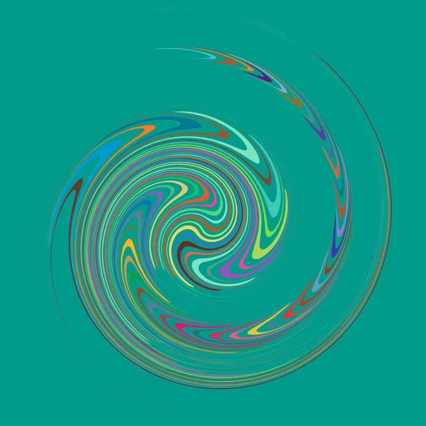Rozmazany Rozmazany Kremowy Pojedynczy Cętkowany Wielobarwny Kolorowy Spirala Wirujący Twirl — Wektor stockowy