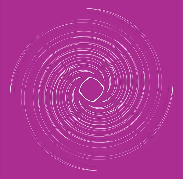 Bianco Elicoidale Spirale Arricciato Riccio Spirale Roteare Roteare Illustrazione Elemento — Vettoriale Stock