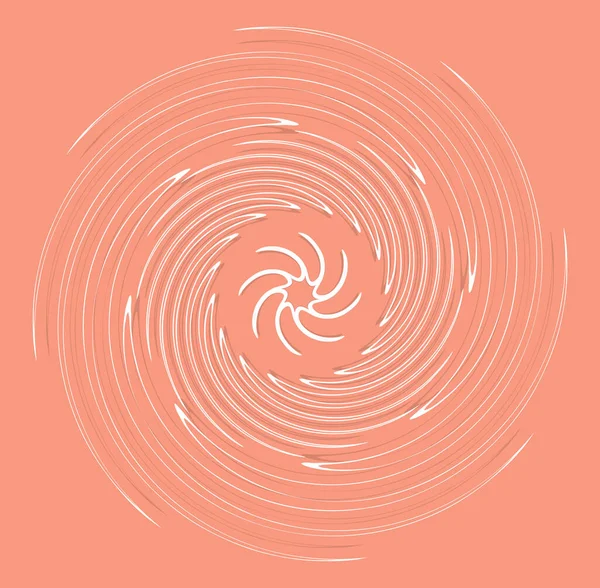 Branco Helicoidal Espiral Ondulado Forma Encaracolado Espiral Rodopiar Redemoinho Ilustração —  Vetores de Stock