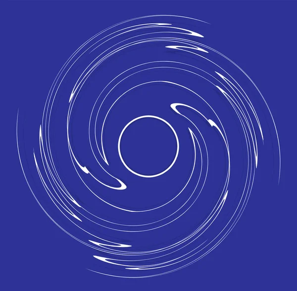白色螺旋形 螺旋形 卷曲和卷曲形 螺旋形 螺旋形 螺旋形插图 单色背景 背景上的细线设计元素 螺旋体 — 图库矢量图片