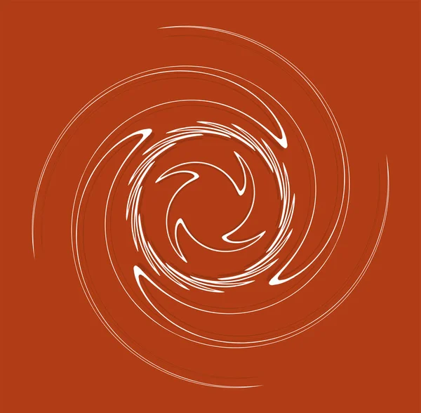 Weiße Spiralförmige Spiralförmige Lockige Form Spirale Wirbel Wirbel Illustration Zwirn — Stockvektor