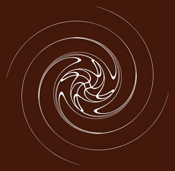 Weiße Spiralförmige Spiralförmige Lockige Form Spirale Wirbel Wirbel Illustration Zwirn — Stockvektor