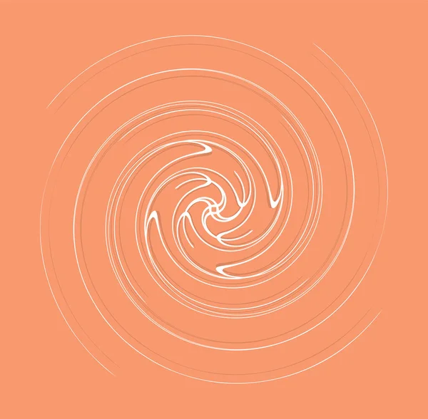 Branco Helicoidal Espiral Ondulado Forma Encaracolado Espiral Rodopiar Redemoinho Ilustração —  Vetores de Stock
