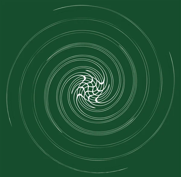 Hélice Blanca Espiral Rizado Forma Rizada Espiral Giro Remolino Ilustración — Vector de stock