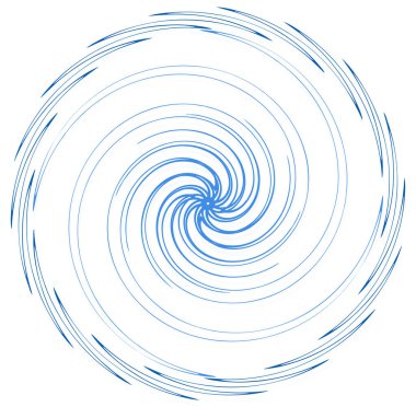 Monokrom döngüsel, döngüsel eşmerkezli halkalar. Dönen sarmal, girdap, girdap. soyut dairesel, dairesel döngü şekli, öge
