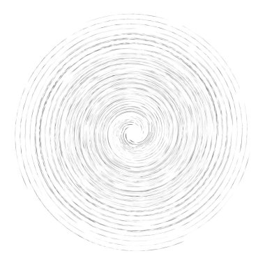Leke, leke, grungy monochrome, siyah-beyaz volute, girdap şeklinde. Bükülmüş sarmal element. Döndürme, döndürme ve bükme konsepti tasarımı. Soyut gri pullu spiral, girdap, girdap çizimi