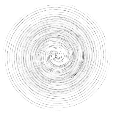 Leke, leke, grungy monochrome, siyah-beyaz volute, girdap şeklinde. Bükülmüş sarmal element. Döndürme, döndürme ve bükme konsepti tasarımı. Soyut gri pullu spiral, girdap, girdap çizimi