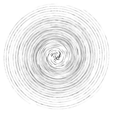 Leke, leke, grungy monochrome, siyah-beyaz volute, girdap şeklinde. Bükülmüş sarmal element. Döndürme, döndürme ve bükme konsepti tasarımı. Soyut gri pullu spiral, girdap, girdap çizimi