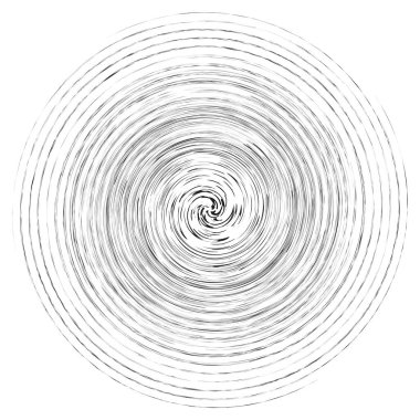 Leke, leke, grungy monochrome, siyah-beyaz volute, girdap şeklinde. Bükülmüş sarmal element. Döndürme, döndürme ve bükme konsepti tasarımı. Soyut gri pullu spiral, girdap, girdap çizimi