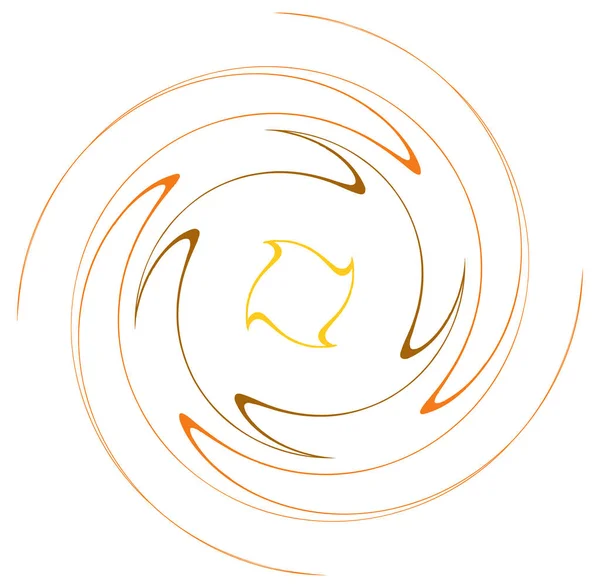 単環同心円状の環です 渦巻渦巻渦巻渦巻 抽象的な円や放射状のループの形や — ストックベクタ