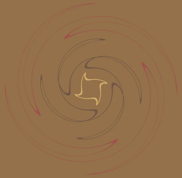 Барвисте Різнокольорове Монохромне Циклічне Циклічне Концентричне Кільце Обертається Спіраль Вихор — стоковий вектор