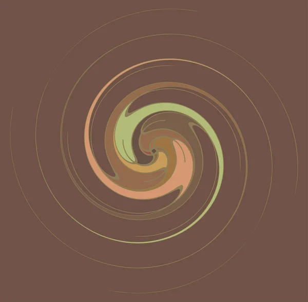 Anel Cíclico Colorido Multicolorido Monocromático Ciclo Concêntrico Espiral Giratória Vórtice — Vetor de Stock