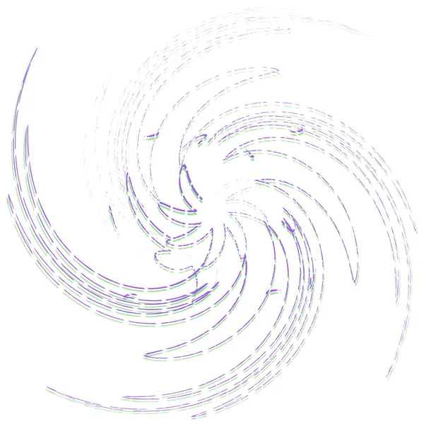 Solo Color Giro Monocromo Remolino Forma Con Rotación Giro Distorsión — Vector de stock