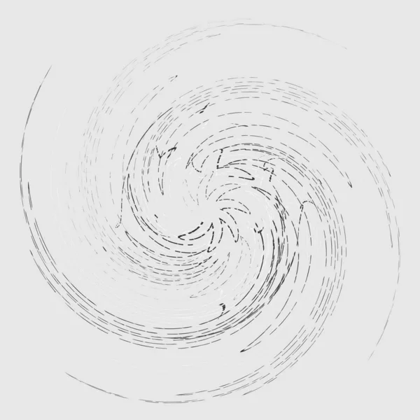 Пятно Мазок Грандиозный Монохромный Черно Белый Объём Вихревая Форма Скрученный — стоковый вектор