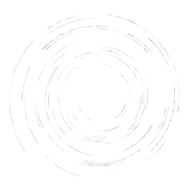 Smudge, smear, grungy monochrome, black and white volute, vortex shape. Twisted helix element. Rotation, spin and twist concept design. Abstract greyscale spiral, swirl, twirl illustration