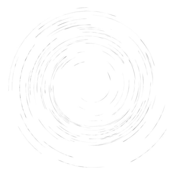 Smudge, smear, grungy monochrome, black and white volute, vortex shape. Twisted helix element. Rotation, spin and twist concept design. Abstract greyscale spiral, swirl, twirl illustration