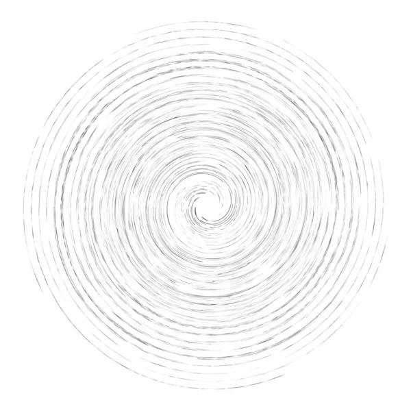 Macchia Macchia Grugnito Monocromatico Voluta Bianco Nero Forma Vortice Elemento — Vettoriale Stock