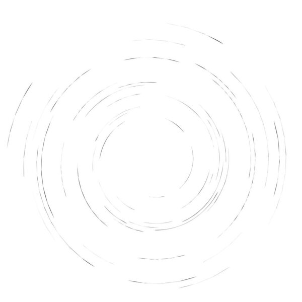 Smudge, smear, grungy monochrome, black and white volute, vortex shape. Twisted helix element. Rotation, spin and twist concept design. Abstract greyscale spiral, swirl, twirl illustration