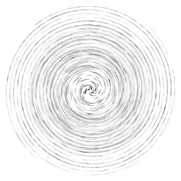 Смоктання Мазок Гранжевий Монохром Чорно Білий Вихор Форми Скручений Спіральний — стоковий вектор