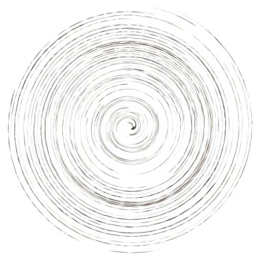 Krem lekesi, soyut spiral tasarım elementi. Döndür, döndür. Volt, sarmal, koklear çizim