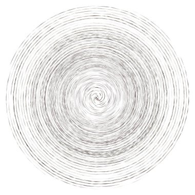Krem lekesi, soyut spiral tasarım elementi. Döndür, döndür. Volt, sarmal, koklear çizim