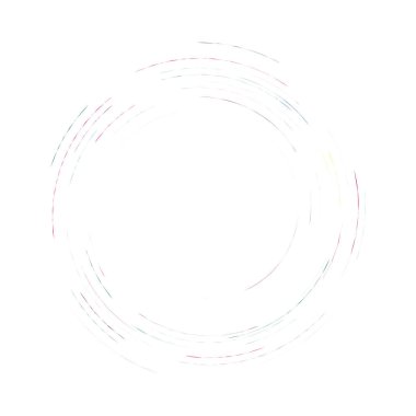 Tek noktalı, çok renkli ve renkli spiral, girdap, dönme elementi. Bükülmüş döngüsel, dairesel ve dairesel, yayılan girdap, volt şekilli
