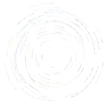 Tek noktalı, çok renkli ve renkli spiral, girdap, dönme elementi. Bükülmüş döngüsel, dairesel ve dairesel, yayılan girdap, volt şekilli