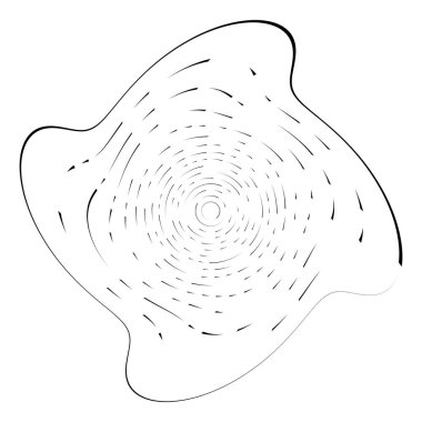 Tek renkli volt, girdap şekilleri. Çarpık sarmal elementler. Döndürme, döndürme ve bükme kavramı tasarımı