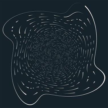 Tek renkli volt, girdap şekilleri. Çarpık sarmal elementler. Döndürme, döndürme ve bükme kavramı tasarımı