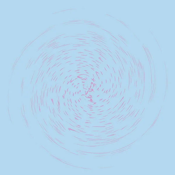 三色卷曲 旋转体积形状 涡旋以同心圆 辐射状和圆形旋转的涡旋 — 图库矢量图片