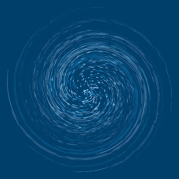 Cíclico Monocromático Anéis Concêntricos Ciclo Espiral Giratória Vórtice Turbilhão Abstrato — Vetor de Stock
