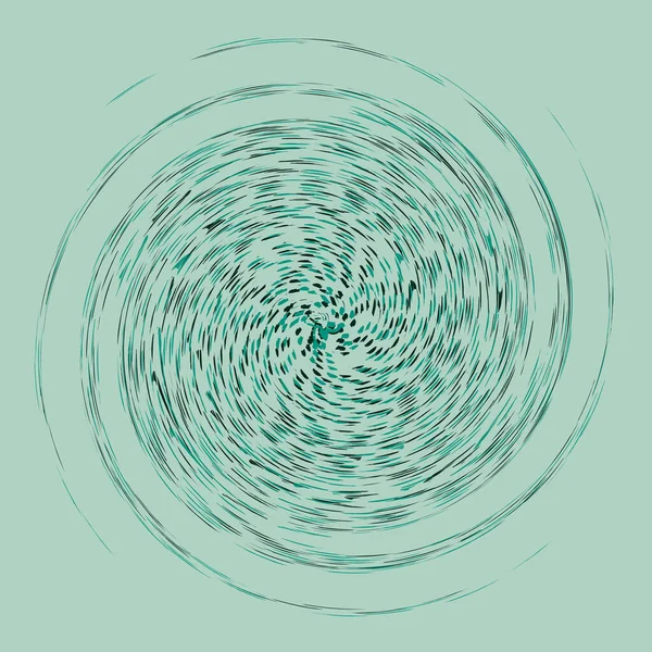 Μονόχρωμα Κυκλικά Κυκλικά Ομόκεντρα Δαχτυλίδια Περιστρεφόμενη Σπείρα Δίνη Δίνη Αφηρημένο — Διανυσματικό Αρχείο