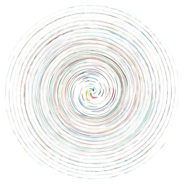 Fläckig Flerfärgad Och Färgglad Spiral Virvlande Virvlande Element Vridna Cykliska — Stock vektor