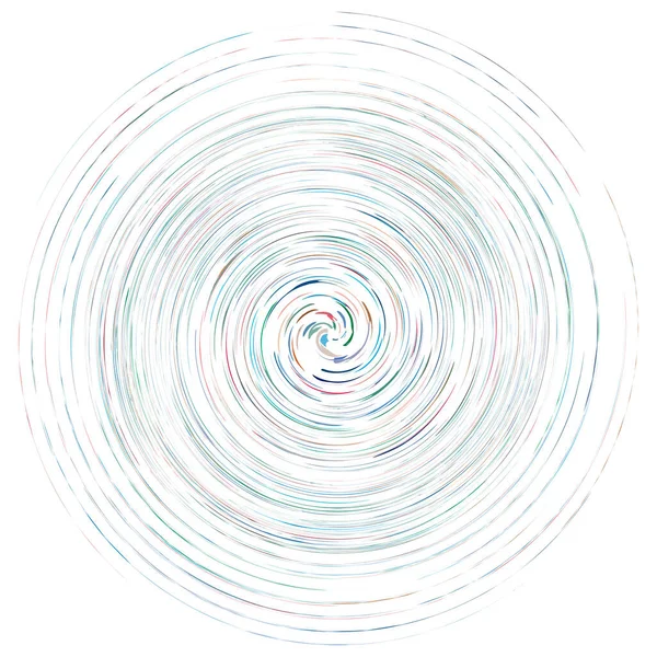 Однопятнистый Разноцветный Красочный Спиральный Вихревой Вращающийся Элемент Скрученная Циклическая Круглая — стоковый вектор