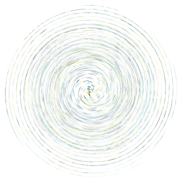 Singolo Chiazzato Multicolore Colorato Spirale Vortice Elemento Vortice Torsione Ciclica — Vettoriale Stock