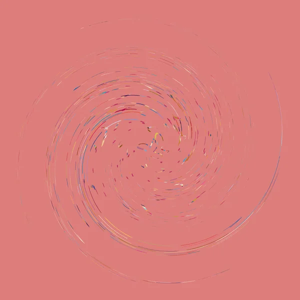 Jednotlivé Skvrnité Pestrobarevné Barevné Spirály Vířící Točící Prvek Kroucený Cyklický — Stockový vektor