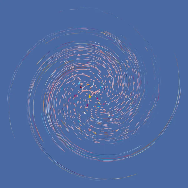 Singur Îmbuteliat Multi Color Spirală Colorată Vârtej Element Răsucire Răsucite — Vector de stoc