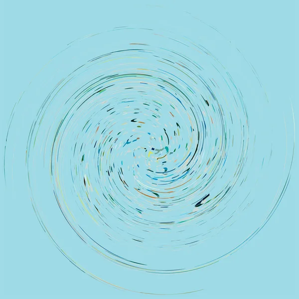 Enkelt Broget Flerfarvet Farverig Spiral Hvirvel Twirl Element Twisted Cyklisk – Stock-vektor