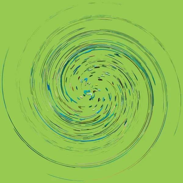 Simple Marbré Multicolore Coloré Spirale Tourbillon Élément Tourbillon Torsion Cyclique — Image vectorielle